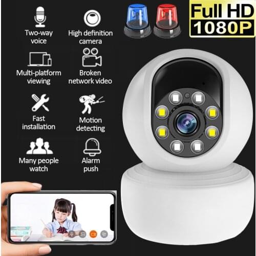 1080P WiFi IP Camera YiioT Smart Surveillance Camera Automatic Tracking Smart Home Security Indoor Wireless Baby Monitor Camera