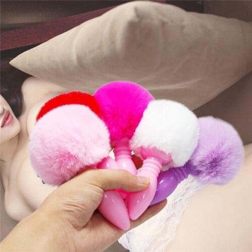 Rabbit Tail Anal Plug Sex Toys For Women Gift Cute Sweet Silicone Pussy Butt Plugs Sexy Erotic Bdsm For Couple Adult Products