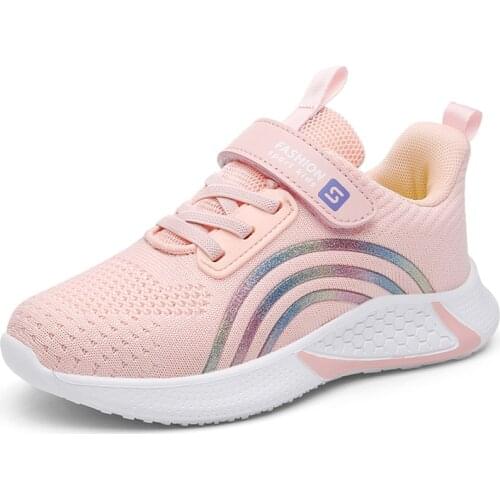 High Quality Girls Casual Shoes Non-slip Soft Kids Sneakers Autumn Children Walking Shoes Child Girl Rubber Breathable Footwear