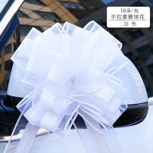 Organza Yarn Pull Bow Ribbon Xmas Gift Wrap Wedding Party Flowers Decor 10pcs