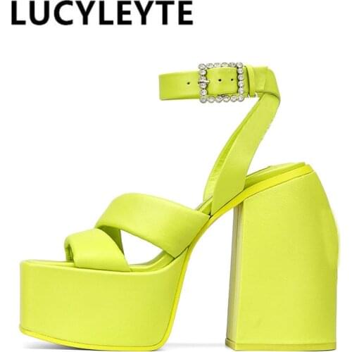 Женские туфли с ремешком LUCYLEYTE China At AliExpress
