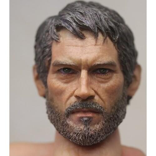 1/6 Scale The Last of Us TLOU Joel Head Sculpt for Hot Toys Figure Body