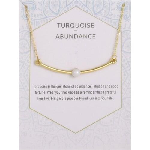 12pcs Fashion Jewerly abundance Pearl curved bar Pendant necklace For Women