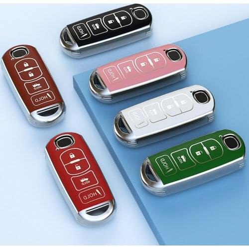 Soft TPU Car Key Cover Case for Mazda 2 3 5 6 2017 CX-4 CX-5 CX-7 CX-9 CX-3 CX 5 Auto Smart Remote Protective Case Ring