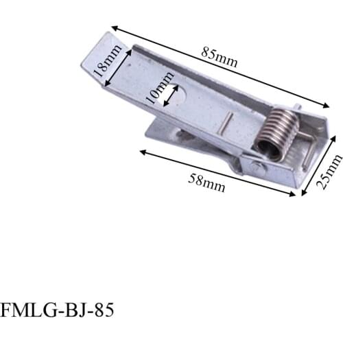 Zinc plated 50-85mm flat springs steel clamp stamping fixture parts bracket for LED panel lighting