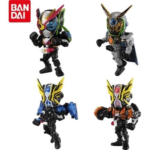 Bandai Genuine Gashapon Anime Kamen Riders ANTHEM No.2 ZI-O GEIZ WOZ SD Action Figure Model Gacha Toys Gifts For Children