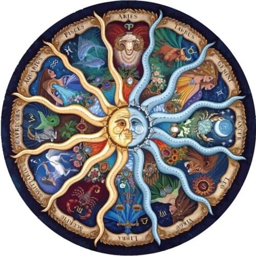 Full 5D Diy Daimond Painting Cross-stitch 12 Signs Of Zodiacal 3D Diamond Painting Round Rhinestone Painting Embroidery Diamant