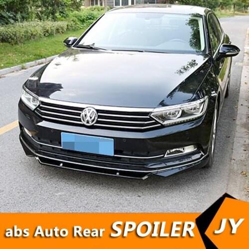 For Volkswagen Passat B8 Body kit spoiler 2018-2019 For Passat ABS Rear lip rear spoiler front Bumper Diffuser Bumpers Protector