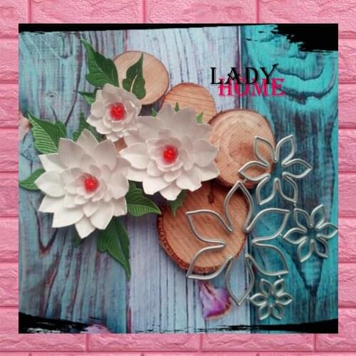 Spring Petals Flowers Scrapbooking Dies Embossed Creative Knife Template for DIY Paper Album Photo Cards Making Dies Cut Die