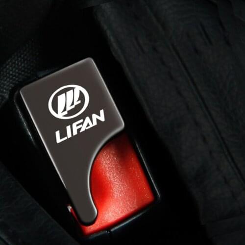 Safety Belt Buckles Car Seat Alarm Canceler Stopper Plug Buckle Clip for lifan solano x60 x50 650 Emblem Stickers Accessories