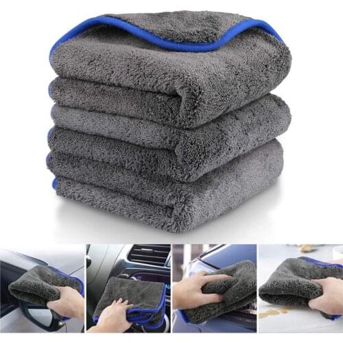 1200GSM Car Wash Microfiber Towel Car Cleaning Drying Auto Washing Coral Fleece Thickened Towel Car Detailing Car Accessories