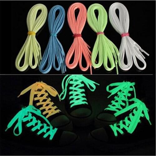 2018 Hot Sale Promotion Costume Leds 20pairs 1m Glowing Shoelaces Nylon Shoe Laces Flash Light Up Glow Stick Straps Party Led
