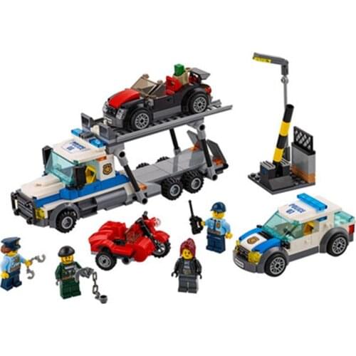 427pcs 10658 City Series Robbery Car Transporter 60143 Childrens Building Block Toy Gifts