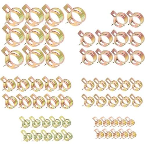 60Pcs Auto Car Spring Clip Fuel Oil Water Hoes Pipe Tube Clamp Fastener 6 Sizes