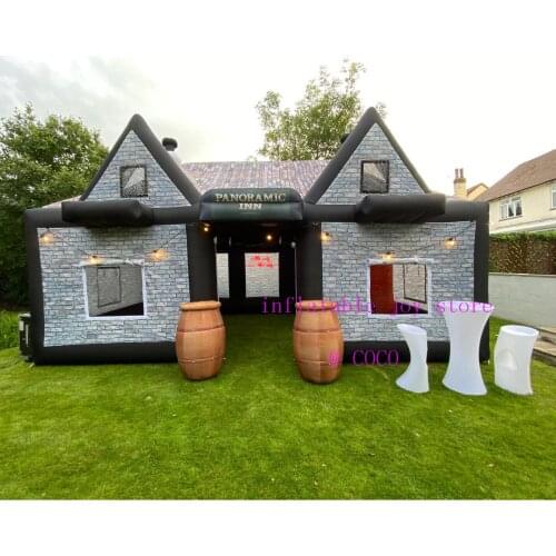 Free air ship to door!High quality portable inflatable bar tent pub for home party event tent inflatable