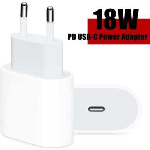 Fast Charger 18W EU PD USB C Charger Adapter For iPhone 8 Plus X Xs 11 Pro Max Huawei P10 P20 P30 Pro Mate 30 20 Sony XZ Premium