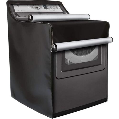 Washing Machine Cover Waterproof Dust-Proof Household Washing Machine Balcony Sunscreen Cover Oxford Grey/Black Dustproof