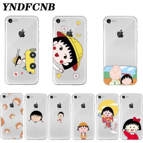Cute cartoon Chibi Maruko Painted Phone Case For iPhone SE 2020 11 Pro X XR Xs Max 6 6S 7 8 Plus Soft Clear Cover Cellphones