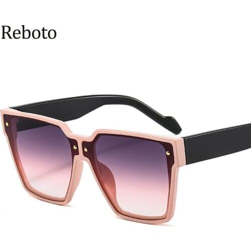 Trendy Gradient Square Womens Sunglasses Luxury Brand Fashion Classic Rimless Sun Glasses Female Vintage Glasses Eyewear UV400