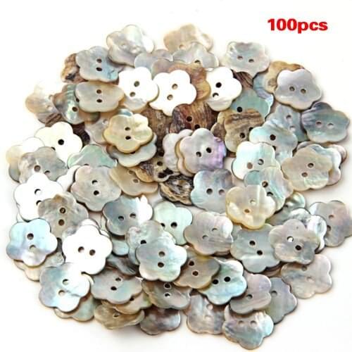 Natural and charming Shell Button 100x15mm Pearl Buttons Mother of Pearl Shell Flower Button Brand New