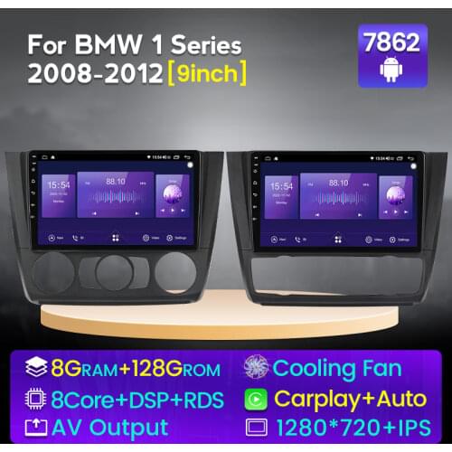 NaviFly 8inch 1+16G IPS Android For BMW 1 Series E88 E82 E81 E87 2004 - 2011 GPS Car dvd player 2 din no DVD support USB SWC