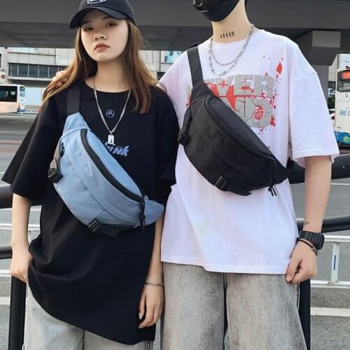 2021 New Men Fashion Crossbody Bags Casual Waist Bag Waterproof Outdoor Messenger Bag Men Chest Pouch Hip Belt Phone Pouch