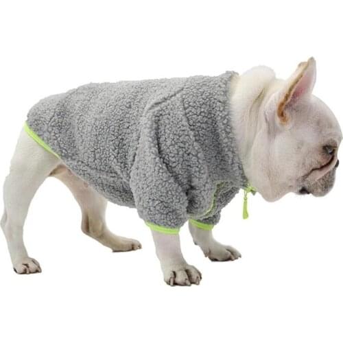 Pug Dog Clothes French Bulldog Clothing Hoodie Pomeranian Poodle Bichon Schnauzer Dog Costume Winter Pet Coat Jacket Dropship