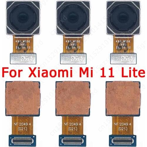 Original Rear View Back Camera For Xiaomi Mi 11 Lite Mi11 Main Backside Big Camera Module Flex Replacement Spare Parts