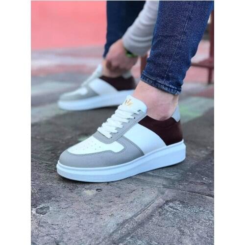 Original Design WG011 White Tan Mens Casual Shoes