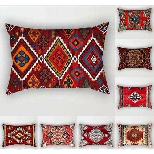 Persian retro Cushion Cover 30x50 Polyester Mandala Pillowcover Decorative Sofa Cushions Throw Pillows Home Decor Pillow Cases