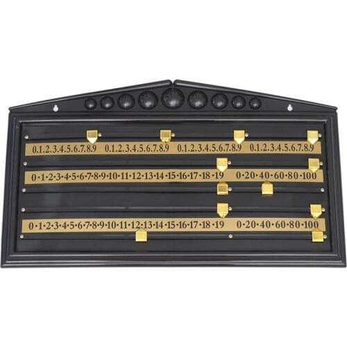 Plastic Snooker Pool Scoreboard Game Scorer Billiard Accessories Home Club Supplies