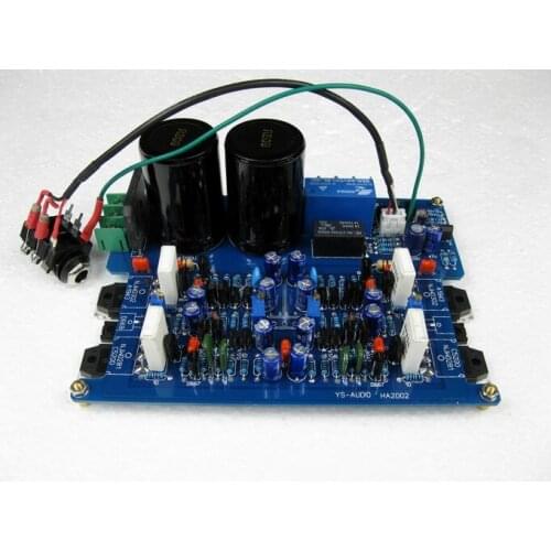 HA2002 power amplifier board (with headphone output) (refer to the famous HA5000 circuit) 80W+80W