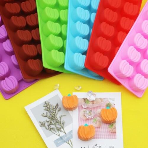 Halloween Silicone Mold Pumpkin Cake Chocolate Decoration Baking Mold Kitchen Mold Halloween Decoration Random Color Delivery