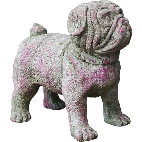 National Bulldog Decoration Cute Pet Dog Grocery Garden Outdoor Decoration Floor Villa Garden Landscape home accessories decor