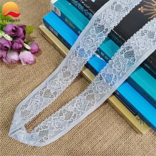 25-3S1397 3.5CM High Quality Organza Spandex Machine Warp Knitting Mesh Lace Decorative Wedding Fabric