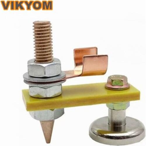 Wire clamp for electric welding machine Metalworking Magnet Head Magnetic Ground Clamp Metal Plate Welding Tool Accessories