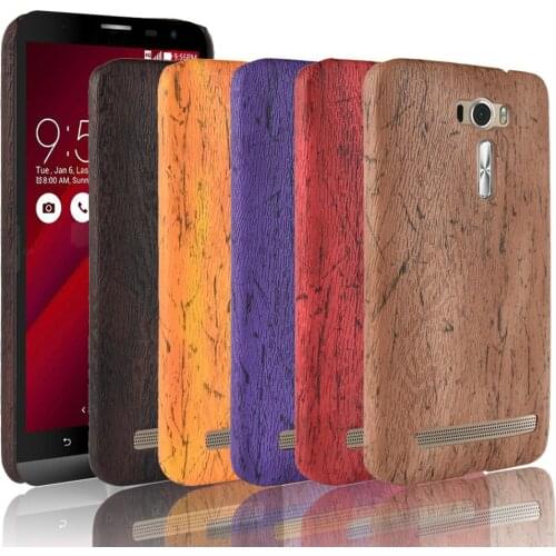 Zenfone 2 Laser ZE601KL Case Wood grain PU Leather Protective Hard cover For Coque Asus Zenfone 2 Laser ZE601KL phone case Capa