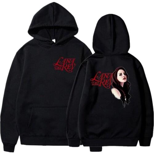 Newest Simple Letters Lana Del Rey Hoodie 2020 Femme Harajuku Streetwear Fashion Casual Black Womens Hoodies Long Sleeve Coat