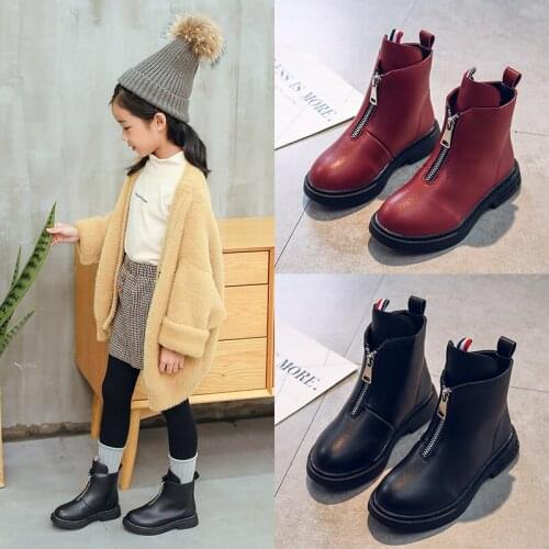 Girls Snow Boots Children Shoes Winter Boots For Girls Sport Child Shoes Kids Sneakers 2018 Brand Fashion EUR21-37