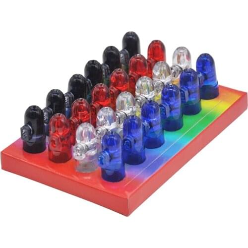 Mini 1pc Plastic Acrylic Snuff Dispenser Bullet Rocket Snorter Sunff Pill Bottle Snorter Sniffer