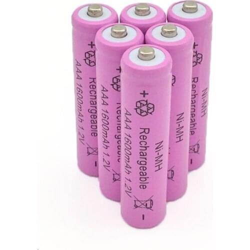 Dinto 10pcs AAA Battery 1600mAh 1.2V Rechargeable Ni-MH Batteries for Toy Remote Control Camera Clock