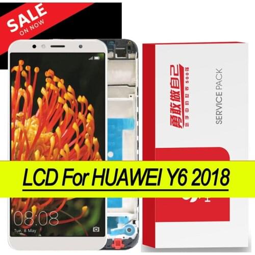 100% Original 5.7'' Display for Huawei Y6 2018 ATU L11 L21 L22 LX1 LX3 L31 L42 LCD Touch Screen Y6 Prime 2018 Repair Parts