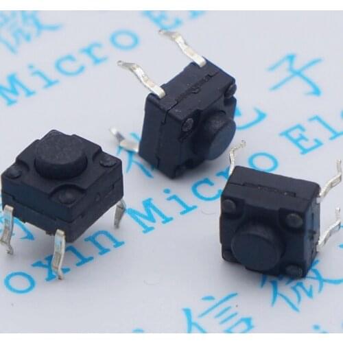 20Pcs/Lot 6*6*5Mm Waterproof Switch Dustproof Dip Four Foot Touch Switch