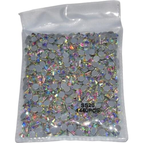 AAAAA High Quality Crystal AB Clear Super Bright Glass Strass Hotfix Iron On Rhinestones For Fabric garment/Nail Art
