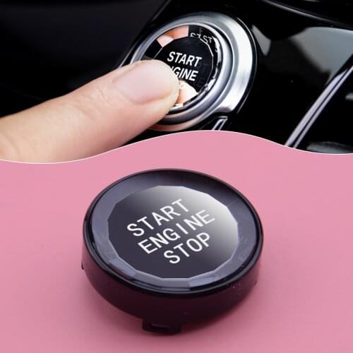 Black Start Stop Engine Ignition Button Cover Trim Cap Decoration Fit For BMW E Chassis E60 E70 E71 E72 E83 E84 E90 E91 E92 E93