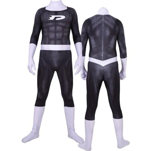 Danny Phantom Cosplay Costumes 3D Printed Superhero Daniel Danny Fenton Zentai Suit Halloween Bodysuit Adults Kids