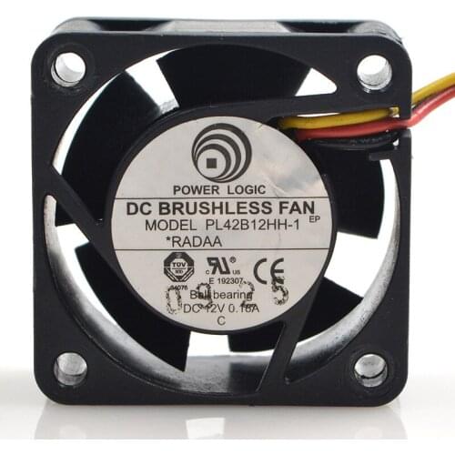 FOR POWER LOGIC 4020 12V18.18A PL42B12HH-1 dual-ball switch fan