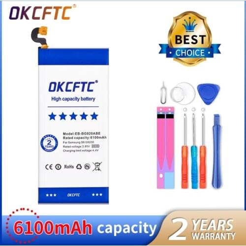EB-BG920ABE 6100mAh Battery for Samsung Galaxy S6 SM-G920 G9200 G920f G920i G920A G9208 G9209 G920 G920V G920T G920P