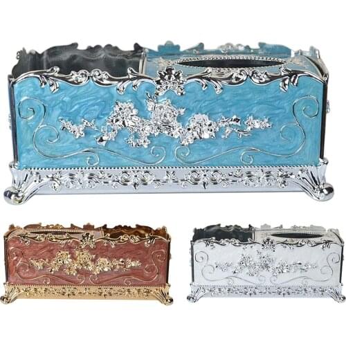 European Ornate Tissue Box Cover Paper Napkin Handset Holder Home Hotel Decorations