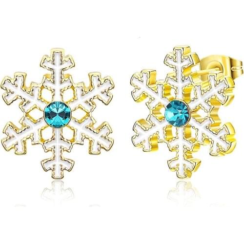 Inalis Christmas Snow Ear Nail Three-colour ( Rose Gold White Gold: War In Paradise Gold ) Lkn18krgpe1613